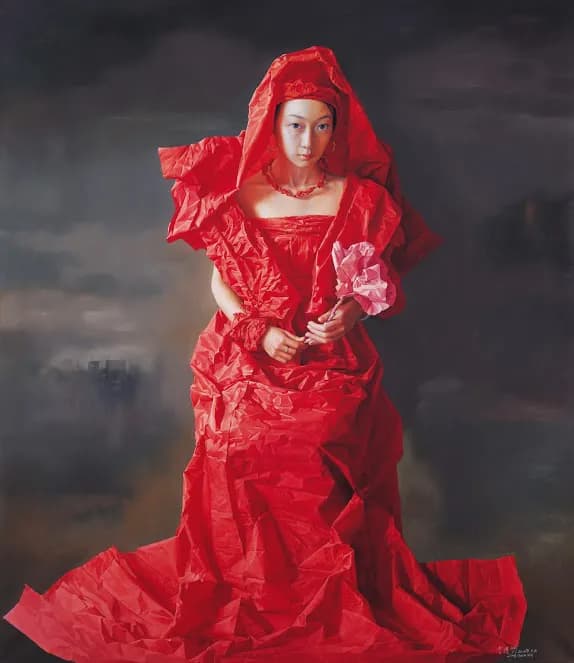 Paper Brides Series – Red Bride, City In Mist