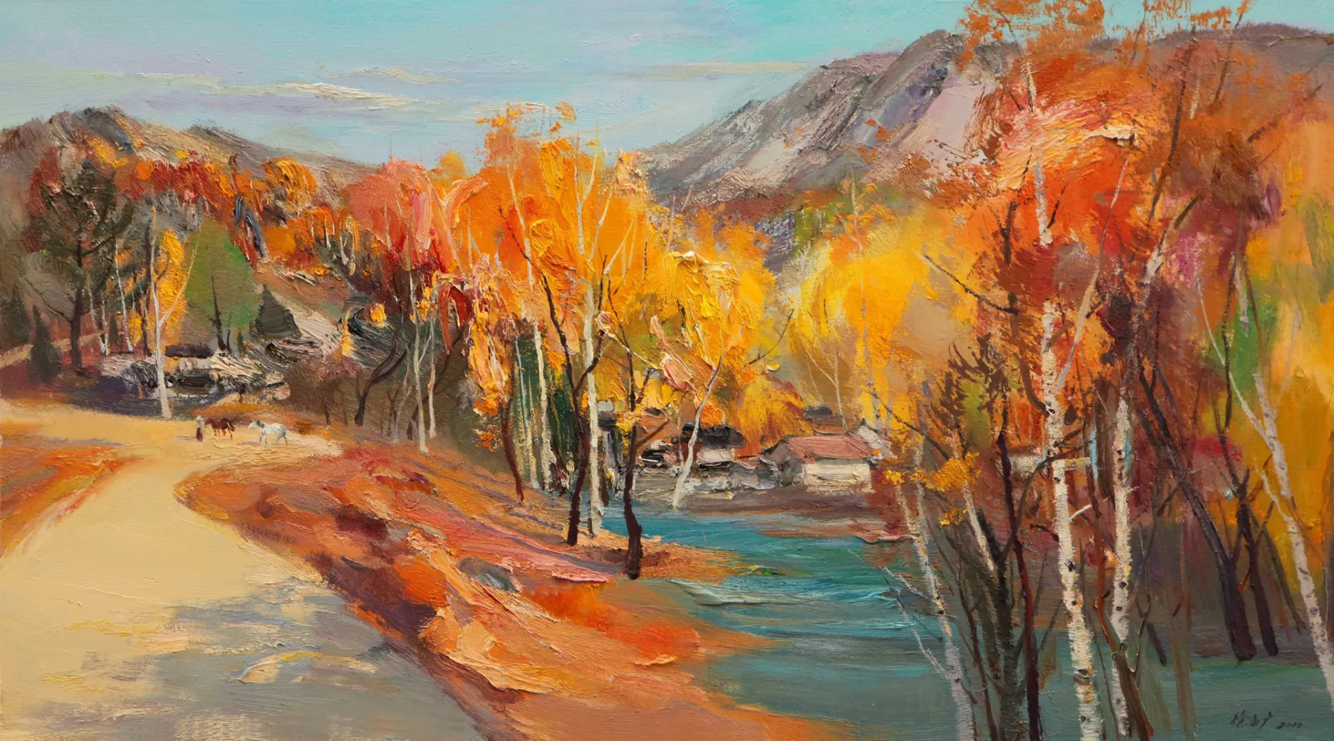 A Village in Autumn